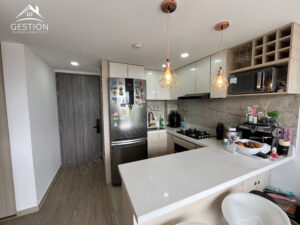 cocina moderna con excelentes acabados apartaestudio en venta park living